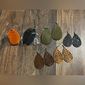 Colorful Teardrop Earring Bundle of 6